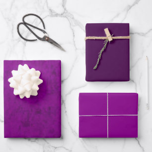 Hoja De Papel De Regalo Burst falso de terciopelo morado