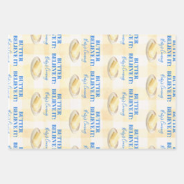 Hoja De Papel De Regalo Butter Believe It Yellow Gingham Boy Baby Shower