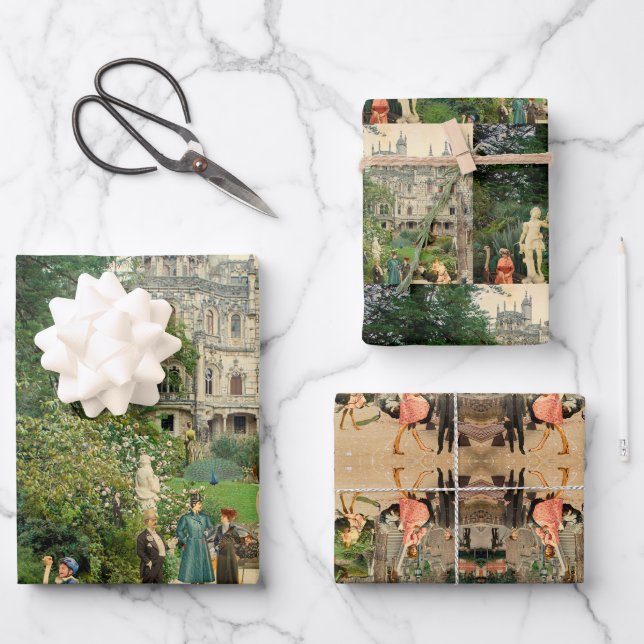 Hoja De Papel De Regalo Cabalgando avestruces en A (Anverso)