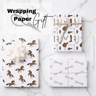 Hoja De Papel De Regalo Caballo