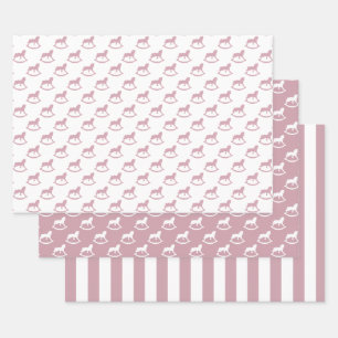 Hoja De Papel De Regalo Caballo de Rocas Lilac Baby