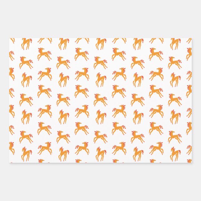 Hoja De Papel De Regalo Caballo lindo  (Anverso)