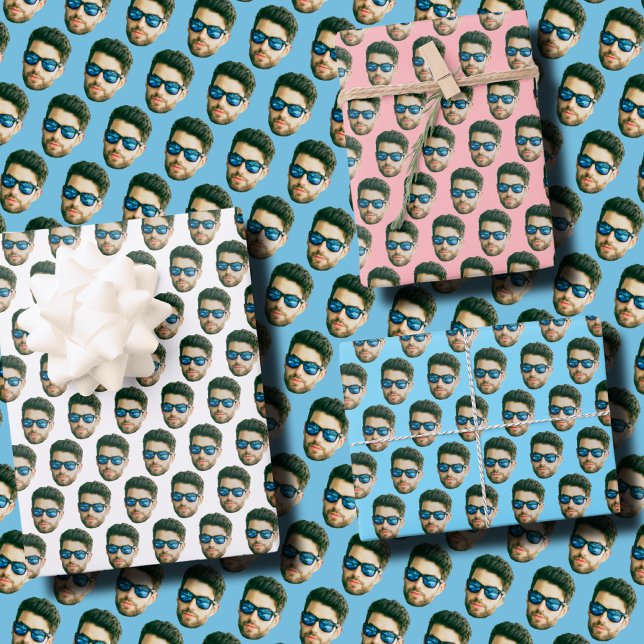 Hoja De Papel De Regalo Cabeza de Cara Personalizada Fiesta de Despedida d (Subido por el creador)