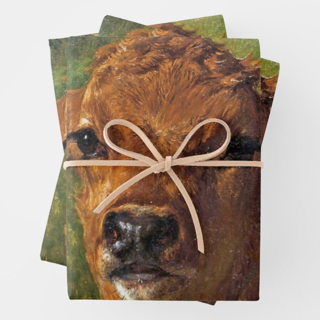 Hoja De Papel De Regalo Cabeza de ternera (por Rosa Bonheur) (In situ)