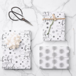 Hoja De Papel De Regalo CACHORA graciosa SU Purpurina DE COBERTURA FUERA