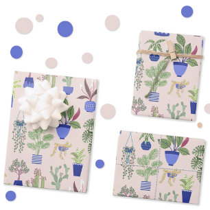 Hoja De Papel De Regalo Cactus Succulent Rubor Pink