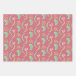 Hoja De Papel De Regalo cadeau papier abstracte vormen