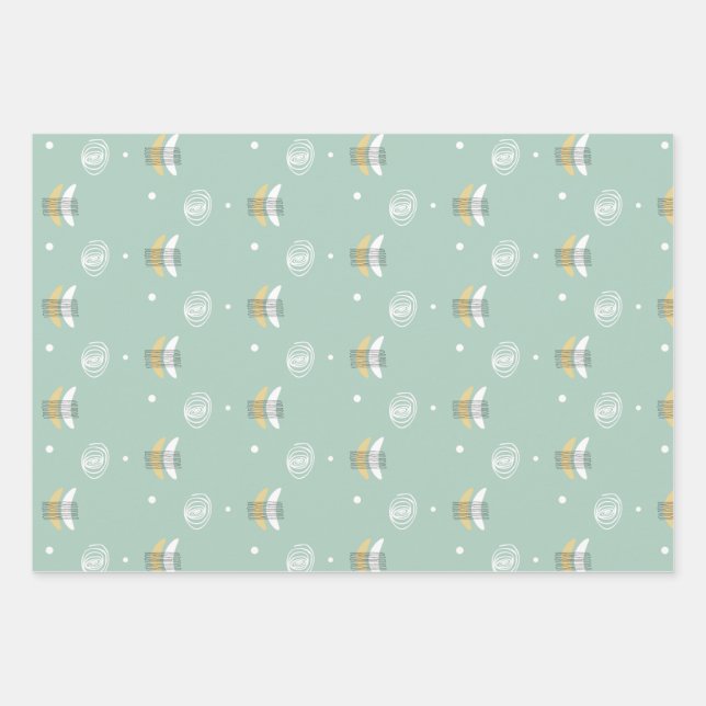 Hoja De Papel De Regalo cadeau papier met abstracte motieven (Anverso)