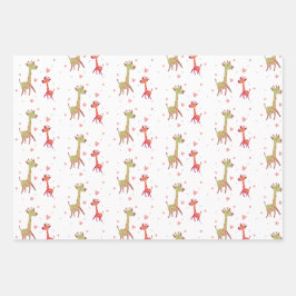 Hoja De Papel De Regalo cadeau papier olifant giraf aap