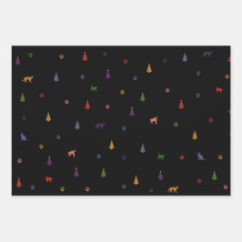 Hoja De Papel De Regalo Cadeaupapier Vellen Se, cat, Christmas