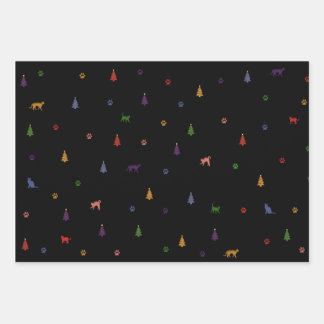 Hoja De Papel De Regalo Cadeaupapier Vellen Se, cat, Christmas