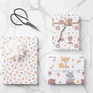 Hoja De Papel De Regalo Cae el ganado de Woodland