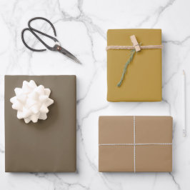 Hoja De Papel De Regalo Café con Hielo Miel Sencillo Tonos Marrones 3