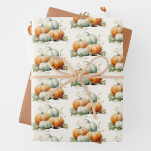 Hoja De Papel De Regalo Caída de calabaza Baby Shower neutral