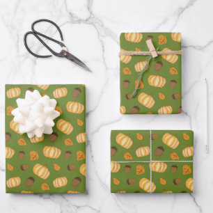 Hoja De Papel De Regalo Caída / Temporada Otoño