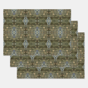 Hoja De Papel De Regalo Caja de Colección de Piedras Preciosas de Sediment