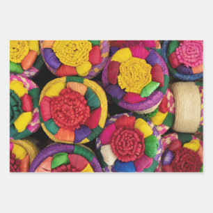 Hoja De Papel De Regalo Cajas de mimbre mexicanas