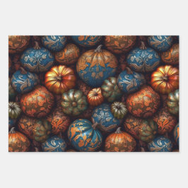 Hoja De Papel De Regalo Calabaza filigrí