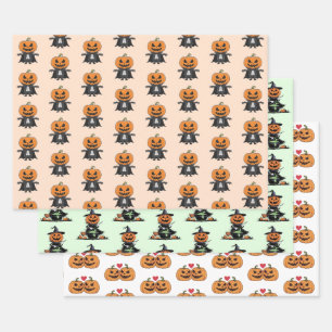 Hoja De Papel De Regalo Calabazas personalizados