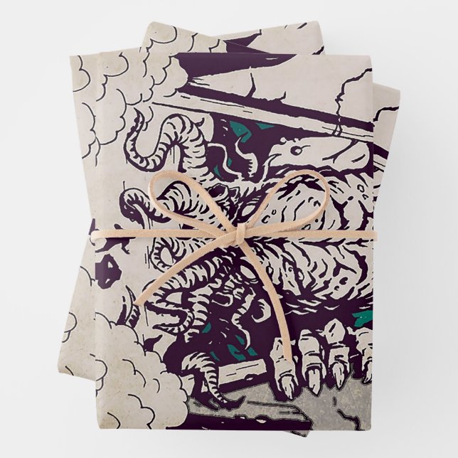 Hoja De Papel De Regalo Camiseta Monster Cthulhu (In situ)