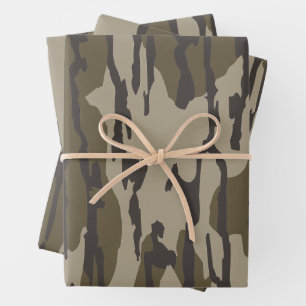 Hoja De Papel De Regalo Camo terrestre inferior