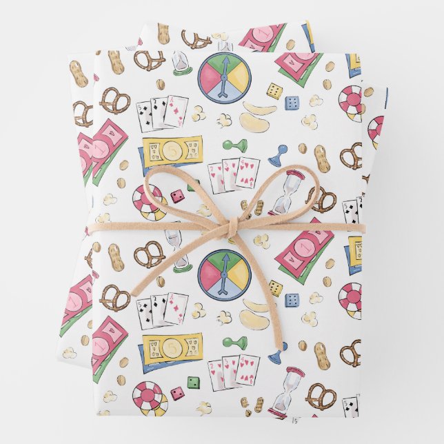 Hoja De Papel De Regalo Campaña de juego infantil de verano en el campamen (In situ)