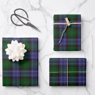 Hoja De Papel De Regalo Campbell Tartan Green Plaid