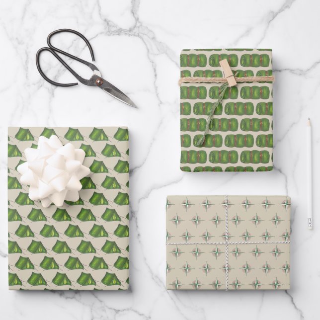 Hoja De Papel De Regalo Camping Campamento de verano para la bolsa de esqu (Anverso)