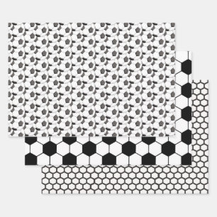 Hoja De Papel De Regalo Campo de fútbol masculino