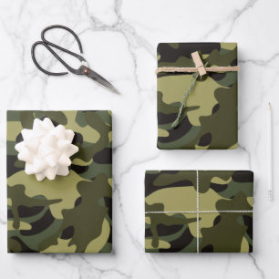 Hoja De Papel De Regalo Camuflaje de primavera europeo