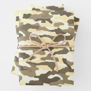 Hoja De Papel De Regalo Camuflaje del desierto