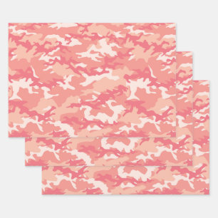 Hoja De Papel De Regalo Camuflaje rosa 2 Camuflaje