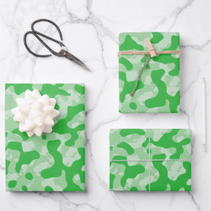 Hoja De Papel De Regalo Camuflaje verde camo