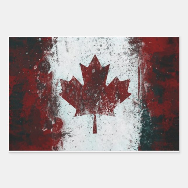 Hoja De Papel De Regalo Canadá (Anverso 3)