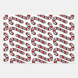 Hoja De Papel De Regalo Candy Canes