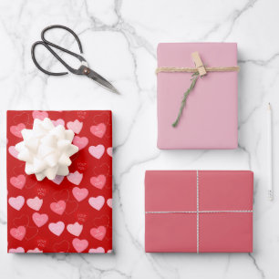 Hoja De Papel De Regalo Candy Heart Cascade