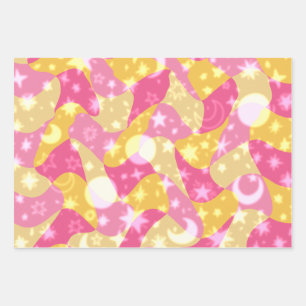 Hoja De Papel De Regalo Candy Swirls Celestiales