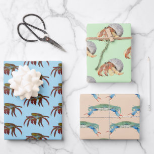 Hoja De Papel De Regalo Cangrejos