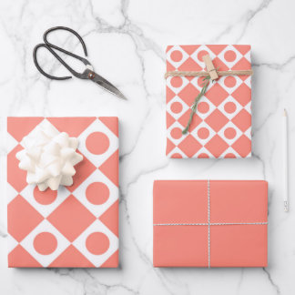 Hoja De Papel De Regalo Cantaloupe de Mod Retro 60