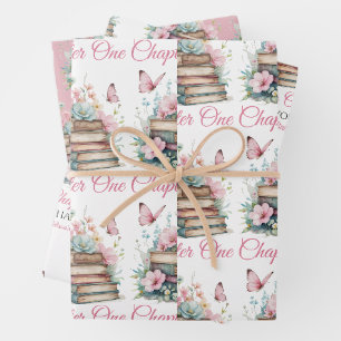 Hoja De Papel De Regalo Capítulo Uno 1ra Niña Tema del Libro Primer Cumple