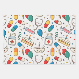 Hoja De Papel De Regalo Cápsula de pastilla Medicina Farmacéutico Enfermer