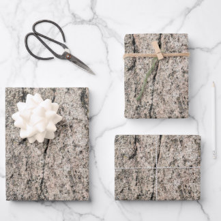 Hoja De Papel De Regalo Cara de Piedra rosada beige