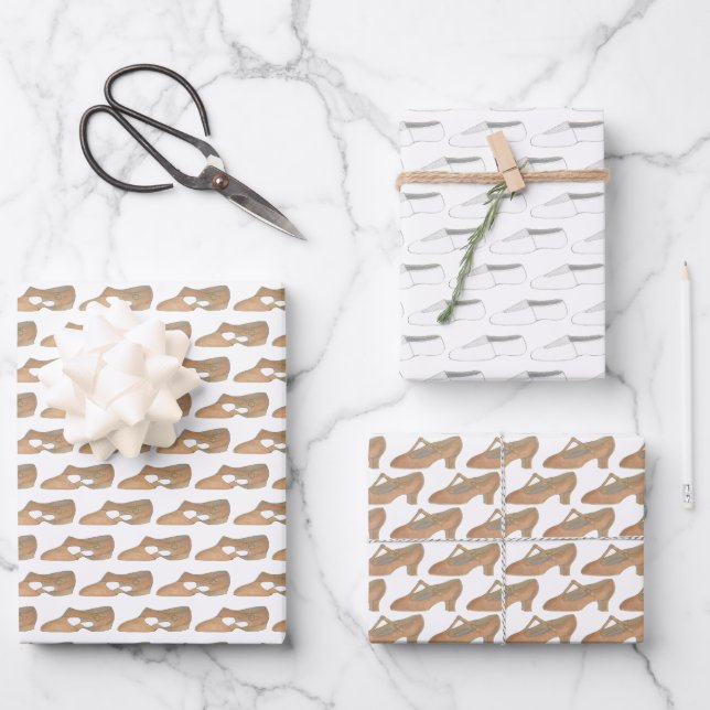 Hoja De Papel De Regalo Carácter de acro lírico zapatos estudio de profeso (Anverso)