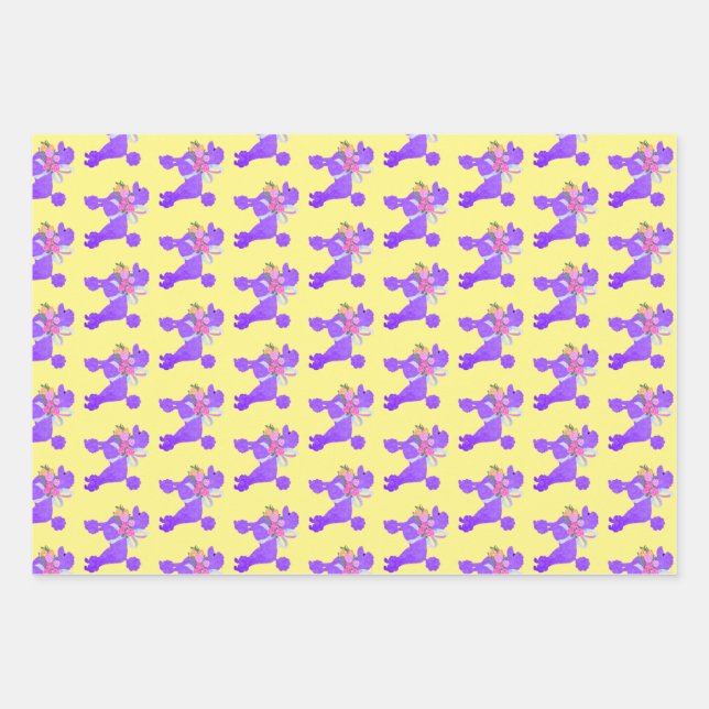 Hoja De Papel De Regalo Carne morada (Anverso)