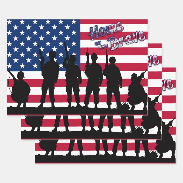 Hoja De Papel De Regalo Casa de los valientes (Set)