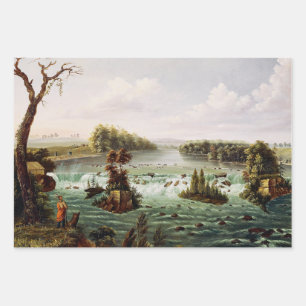 Hoja De Papel De Regalo Cascadas de Saint Anthony por Henry Lewis