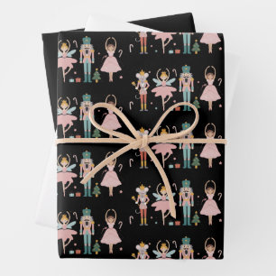 Hoja De Papel De Regalo Cascanueces Ballet de Navidad Cute Fiesta