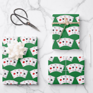 Hoja De Papel De Regalo casino de patrón de traje de tarjeta Guay