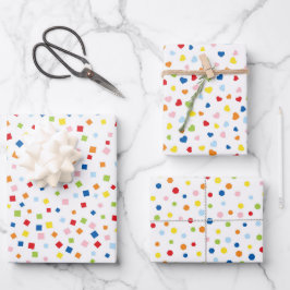 Hoja De Papel De Regalo Celebración con Confeti