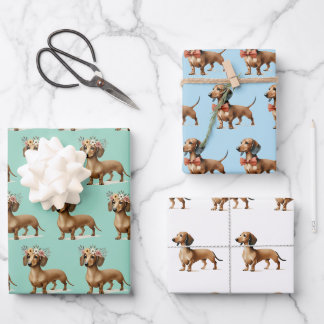 Hoja De Papel De Regalo celebración del cumpleaños de un amante del perro 